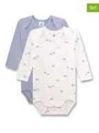 Body dla niemowląt - Sanetta Body (2 szt.) w kolorze błękitnym i białym - miniaturka - grafika 1