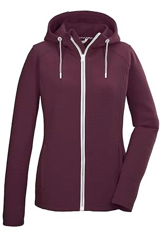 killtec Damska kurtka PowerStretch z kapturem KOS 33 WMN FLX JCKT, winogrono, 48, 42851-000