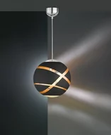 Lampy sufitowe - Trio LAMPA wisząca FARO 306100132 szklana OPRAWA zwis kula ball czarna 306100132 - miniaturka - grafika 1