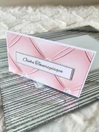 Pamiątka Pierwszej Komunii Świętej - Winietki ślubne na stół pastelowy róż pikowanie - MyPerfectDay - miniaturka - grafika 1