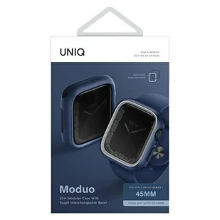 UNIQ etui Moduo Apple Watch Series  4/5/6/7/8/SE 44/45mm niebieski-szary/blue-grey - Akcesoria do smartwatchy - miniaturka - grafika 5