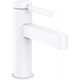 Hansgrohe 76010700 Finoris Jednouchwytowa bateria umywalkowa 100 z kompletem odp$285ywowym Push-Open bia$286y matowy - Baterie umywalkowe - miniaturka - grafika 1