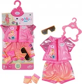 Lalki dla dziewczynek - Baby Born 835876 Zestaw na rower z okularami i rękawiczkami 43 cm - miniaturka - grafika 1