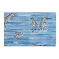 Maty antypoślizgowe - Mata piankowa dolphin 50 x 80 cm niebieska - miniaturka - grafika 1