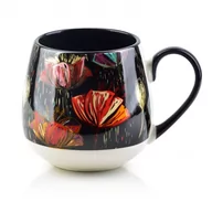 Kubki - AffekDesign Porcelanowy kubek czarny 9442GY 9442GY SAM ONE SIZE - miniaturka - grafika 1