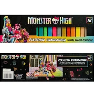 Masy plastyczne - Plastelina Kwadratowa Zestaw 18 Sztuk Monster High - miniaturka - grafika 1