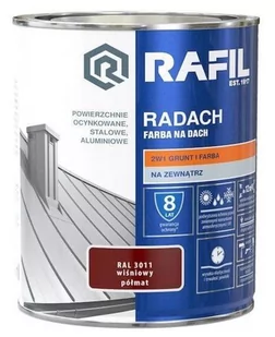 Radach wiśniowy RAL 3011 półmat 0,75L - Farby zewnętrzne - miniaturka - grafika 1