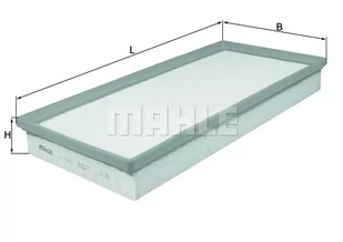 Filtr powietrza Mahle LX 1004 - Filtry powietrza - miniaturka - grafika 1