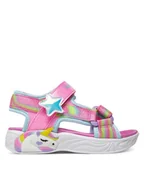 Buty dla dziewczynek - Skechers Sandały Unicorn Dreams Sandal-Dreamy Unicorns 303107L/PKMT Różowy - miniaturka - grafika 1