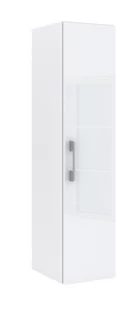 Słupek lazienkowy wiszący LUNA 1D 30 cm Biała Połysk - Szafki łazienkowe - miniaturka - grafika 1