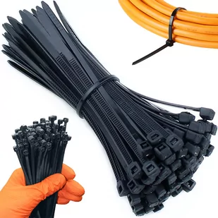 RETOO OPASKI ZACISKOWE TRYTKI CZARNE 1000 SZT 2,5X100mm - Pozostałe akcesoria sieciowe - miniaturka - grafika 1