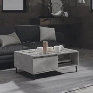 Ławy i stoliki kawowe - vidaXL Stolik kawowy betonowy szary 90x60x35 cm materiał drewnopochodny - Stolik kawowy - Stoliki kawowe - Stoliki kawowe - Stoliki kawowe - miniaturka - grafika 1