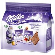 Bombonierki i czekoladki - Milka Mini Czekoladki Mleczna Czekolada Święta Mikołaj 10G X15Szt 150G De - miniaturka - grafika 1