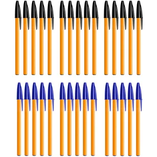 30 szt. x długopis BIC Orange Original Fine 0,8 mm: 15x niebieski i 15x czarny - Długopisy - miniaturka - grafika 1