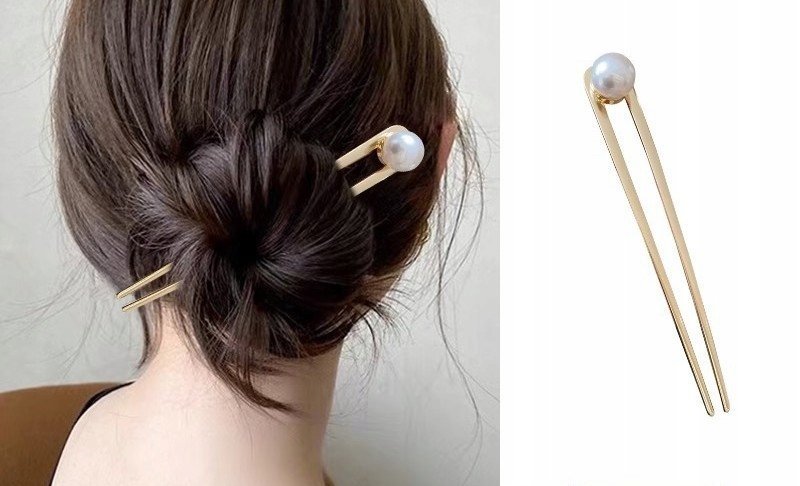 francuska WSUWKA perłowa do włosów STROIK na wesele OZDOBA na włosy perły