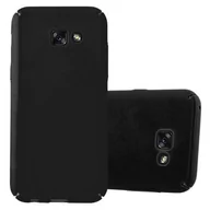 Etui i futerały do telefonów - Samsung Galaxy A5 (7) 2017 Hard-Case na poduszkę w modelu Metallic czarnym firmy cadorabo Metallic-Look Matte Ultra cienkie Slim wzór TPU etui ochronne etui pokrowiec bumper Back Case Cover DE-112197 - miniaturka - grafika 1