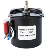 Piece, kotły  i płyty grzejne gastronomiczne - Silnik krokowy do maszyny do popcornu Royal Catering 230V 14W 15RPM 60KTYZ - miniaturka - grafika 1