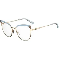 Okulary przeciwsłoneczne - Love Moschino Damskie okulary przeciwsłoneczne Mol602, brązowe lazure, 55, braun lazure - miniaturka - grafika 1