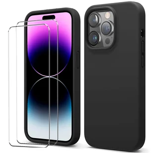 zestaw ochronny 2w1 dla Apple iPhone 7 / 8 / SE 2 składa się z 2x szklanego ochraniacza ekranu 9H i 1x silikonowego etui - pokrowiec w kolorze czarnym - Etui i futerały do telefonów - miniaturka - grafika 1