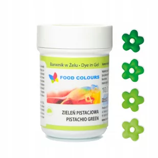 Foodcolours BARWNIK SPOŻYWCZY W ŻELU ZIELEŃ PISTACJOWA 35g 65 - Dodatki do ciast w płynie, aromaty - miniaturka - grafika 1