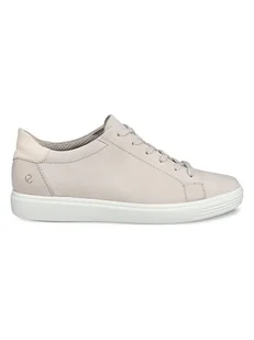 Ecco Skórzane sneakersy "Classic" w kolorze beżowym - Trampki damskie - miniaturka - grafika 1