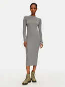 Sukienki - Vero Moda Sukienka dzianinowa Willow 10321939 Szary Slim Fit - miniaturka - grafika 1