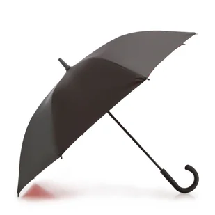 Parasol długi dwukolorowy czarno-czerwony - Parasole - miniaturka - grafika 1
