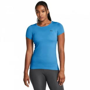 Damska koszulka treningowa Under Armour UA HG Armour SS - niebieska - UNDER ARMOUR - Koszulki sportowe damskie - miniaturka - grafika 1