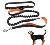 Smycze dla psów - Smycz dla Psa do Biegania Chodzenia Rościągliwa Amortyzator 130-200 cm Spacer - miniaturka - grafika 1