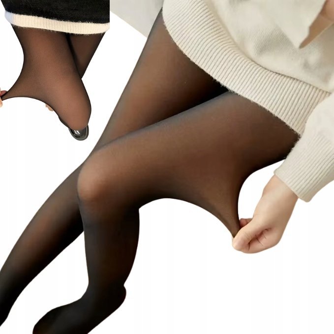 CIEPŁE RAJSTOPY DAMSKIE ZIMOWE GRUBE MATOWE KRYJĄCE CZARNE UNIWERSALNE 80G