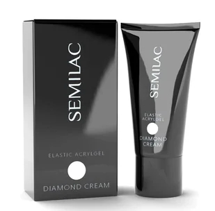 Semilac Elastic Acryl Gel akrylożel Diamond Cream 30g - Żele do paznokci - miniaturka - grafika 1