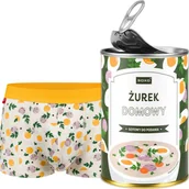 Majtki męskie - Soxo Męskie Bokserki Żurek w puszce idealny zabawny prezent dla Niego L - miniaturka - grafika 1