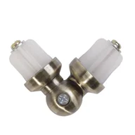 Karnisze - Łącznik kątowy do karnisza Forio antyczne złoto 19 mm Inspire - miniaturka - grafika 1