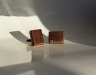 Spinki do mankietów i krawatów - Spinki do mankietów z egzotycznego drewna - miniaturka - grafika 1