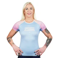 Kimona, stroje i obuwie - Rashguard do MMA/BJJ damski Ground Game Athletic Light Blue z krótkim rękawem - miniaturka - grafika 1