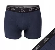 Majtki męskie - KAPPA bokserki męskie bawełna r. M granatowe - miniaturka - grafika 1