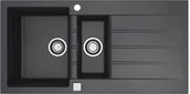 Zlewozmywaki - Zlew ALVEUS CADIT 80 czarny nakrapiany G91 (1140603) - miniaturka - grafika 1