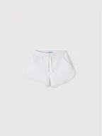 Spodnie i spodenki dla dziewczynek - Mayoral Szorty sportowe 607 Biały Regular Fit - miniaturka - grafika 1