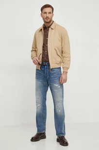Pepe Jeans kurtka bawełniana kolor beżowy przejściowa - Kurtki męskie - miniaturka - grafika 1