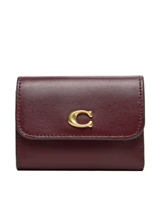 Coach Mały Portfel Damski CBF60 Bordowy - Portfele - miniaturka - grafika 1
