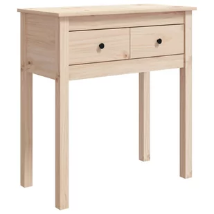 Lumarko Stolik konsolowy, 70x35x75 cm, lite drewno sosnowe - Konsole i sekretarzyki - miniaturka - grafika 3