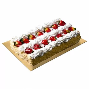 Podkład pod tort prostokątny złoty / podkładka 40x30 cm kod: O-871401 - Formy do ciast - miniaturka - grafika 1