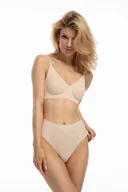 Biustonosze - Biustonosz Simple t-shirt Bra Beżowy (Rozmiar XL) - miniaturka - grafika 1