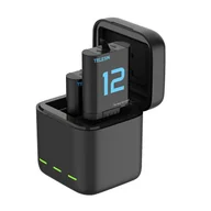 Akcesoria do kamer sportowych - Telesin Ładowarka z dwoma akumulatorami do GoPro Hero 12/11/10/9 - miniaturka - grafika 1