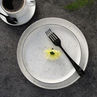Serwis obiadowo kawowy na 6 osób porcelanowy POLVERE - Serwisy obiadowe - miniaturka - grafika 1