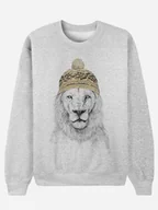 Bluzy damskie - WOOOP Bluza "Winter is coming" w kolorze szarym - miniaturka - grafika 1