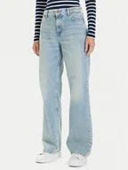 Spodnie damskie - Mustang Jeansy Madison 1016929 Niebieski Wide Fit - miniaturka - grafika 1