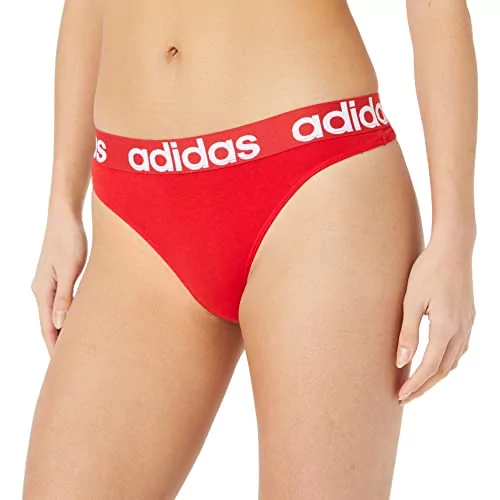 Adidas Sports Underwear Damskie majtki stringi, Żywa czerwień, L