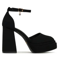 Czółenka - Czółenka DeeZee LW85478-6a Czarny - miniaturka - grafika 1