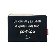 Kosmetyczki, organizery i kuferki - hello-bags Damski N-002-curvabella kosmetyczka/portfele, czarny, średni, czarny, m - miniaturka - grafika 1